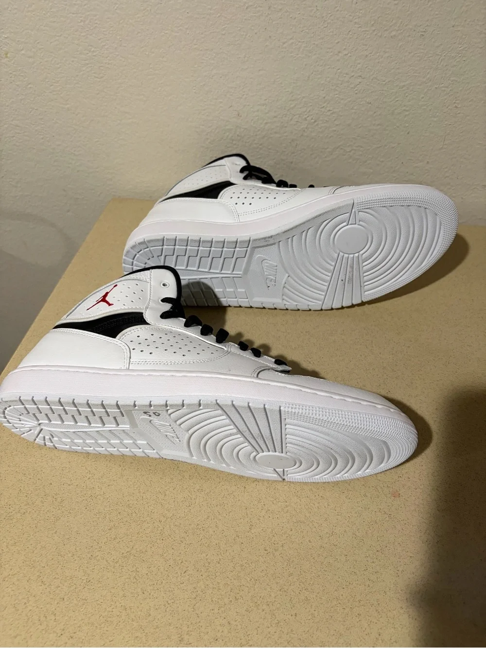 Jordan Men's Black, White & Red High-Top Sneakers
